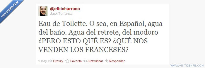 twitter,perfume,franceses,eau de toilette,bicharraco