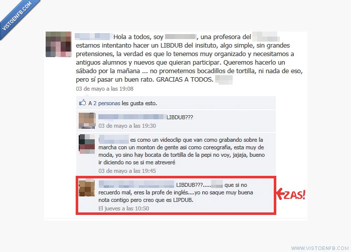 profesora,ortografía,lipdub,libdup,inglés,falta