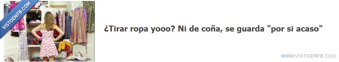 Guardar ropa por si acaso,Grupo FB