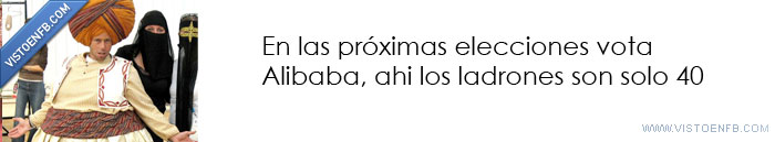vota,políticos,Alibaba,40 ladrones