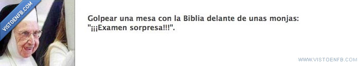 monjas,examen,biblia