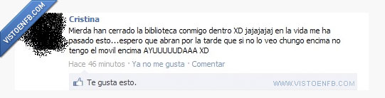 encerrada,biblioteca