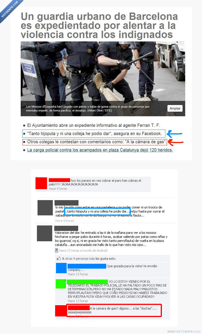 sinvergüenzas,mossos d'esquadra,Barcelona,15m