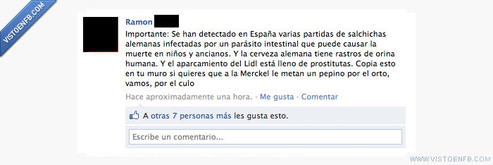 venganza,salchichas,pepinos,españa,alemania