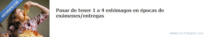 universidad,examenes,comer