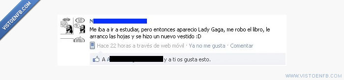 vestido,libro,lady gaga,hojas,excusas,estudiar