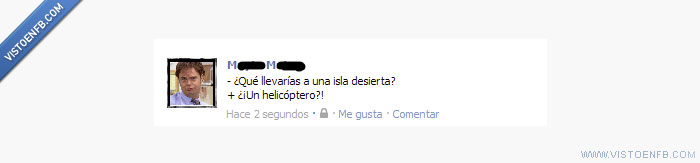 llevar,isla desierta,helicoptero