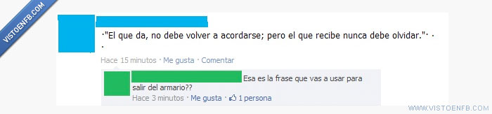 salir,recibir,dar,armario