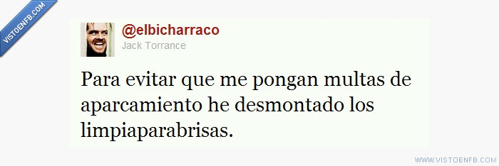 limpiaparabrisas,Fail,desmontar,Aparcamiento,Multas,Twitter