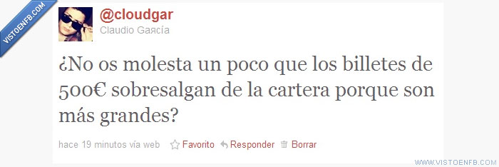 twitter,molestia,euros,cartera,billetes