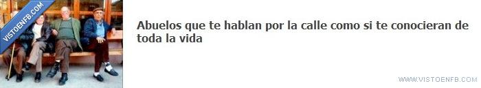 conversar,calle,abuelos