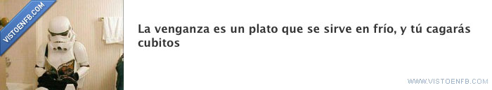Venganza,plato,frío,cubitos,cagar