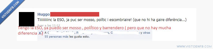 verdad,polítoco,mosso,ESO,barrendero