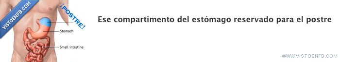 postre guardar espacio