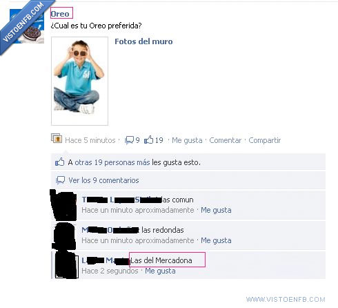 oreo,mercadona,facebook