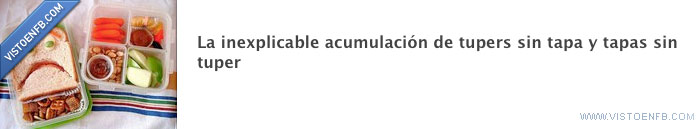 tupers,tapas,acumulación