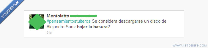 Bajar,Alejandro Sanz,Basura