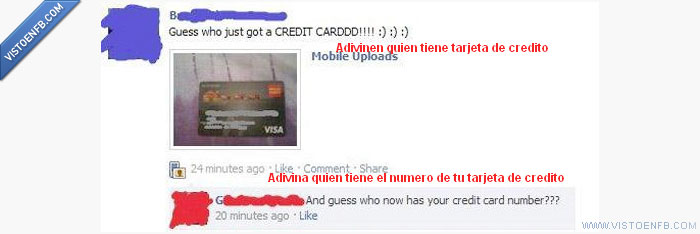 Tarjeta de credito,Steal,Fail
