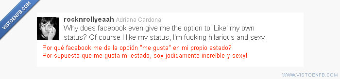 status,opción,like,facebook,estado