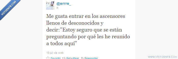 Twitter,reunión,desconocido,ascensor