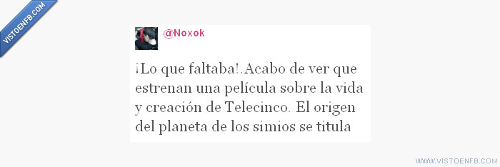 twitter,telecinco,simios