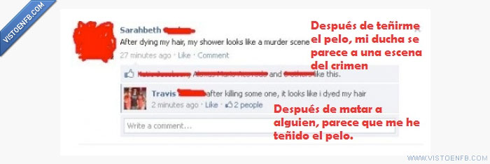 Tinte de pelo,tinte,sangre,pelo,muerte,cabello,baño,asesinato