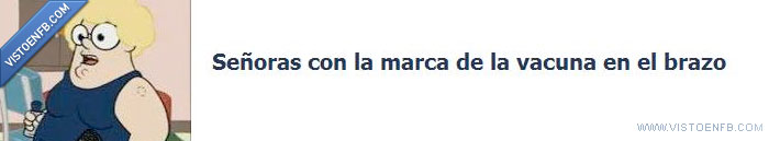 señoras marca brazo vacuna