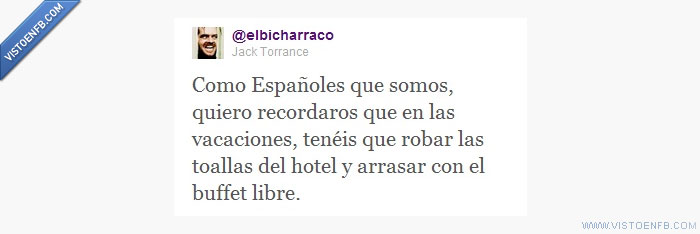jack torrence,hoteles,españoles,elbicharraco,toallas