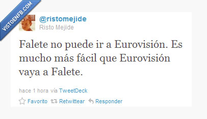 Eurovisión,Falete,Mejide,Risto,Twitter