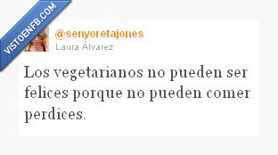 perdices,felices,vegetarianos