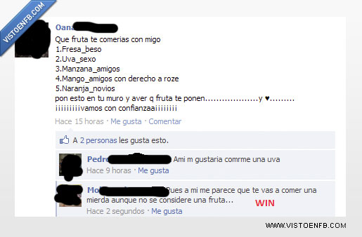 salido,facebook,frutas