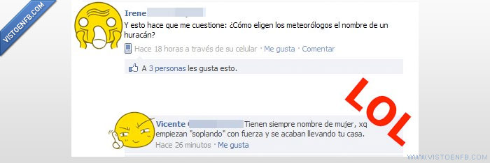 huracán,nombre,machista,pregunta,mujeres