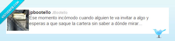 Cartera,mirar,invitar