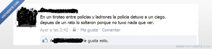 ladron,ciego,facebook,fb,policia