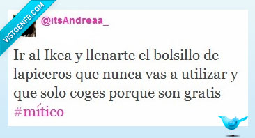 Ikea,twitter,lapiz,gratis