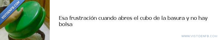 basura,frustración,cubo