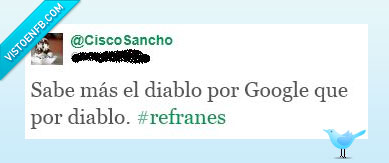 diablo,refrán,google