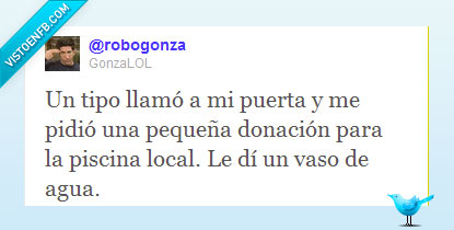 solidaridad,piscina,Vaso,agua,twitter