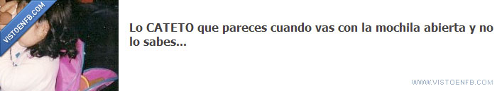 cateto,mochila,abierta