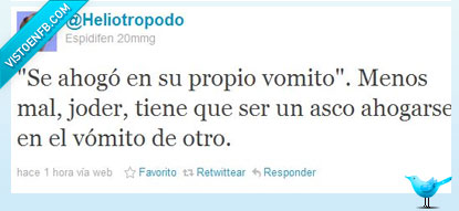 ahogarse,vomito,propio,ahogo