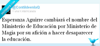 politica,pp,recortes,esperanza aguirre,magia,educacion,ministerio