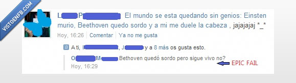 Beethoven,epic fail,tuenti