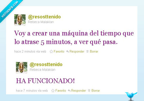 máquina del tiempo,twitter