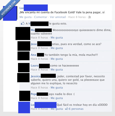 facebook gold,vip,premium,pardillos,troleada