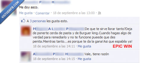 gorda,llorar,owned,epic win