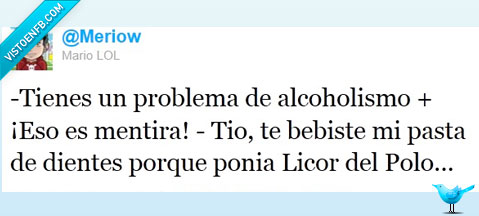 Tweet,licor,alcoholismo