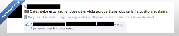 Bill,Gates,Steve,Jobs,Muerte,Envidia,Apple