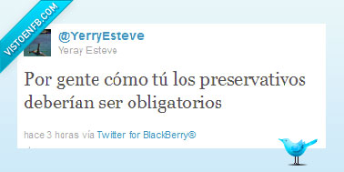 twitter,preservativos,obligatorio