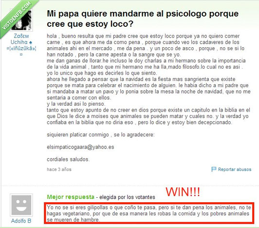 loco,vegetariano,win