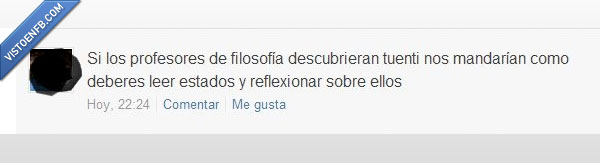 reflexionar,profesores,tuenti,filosofar,estados